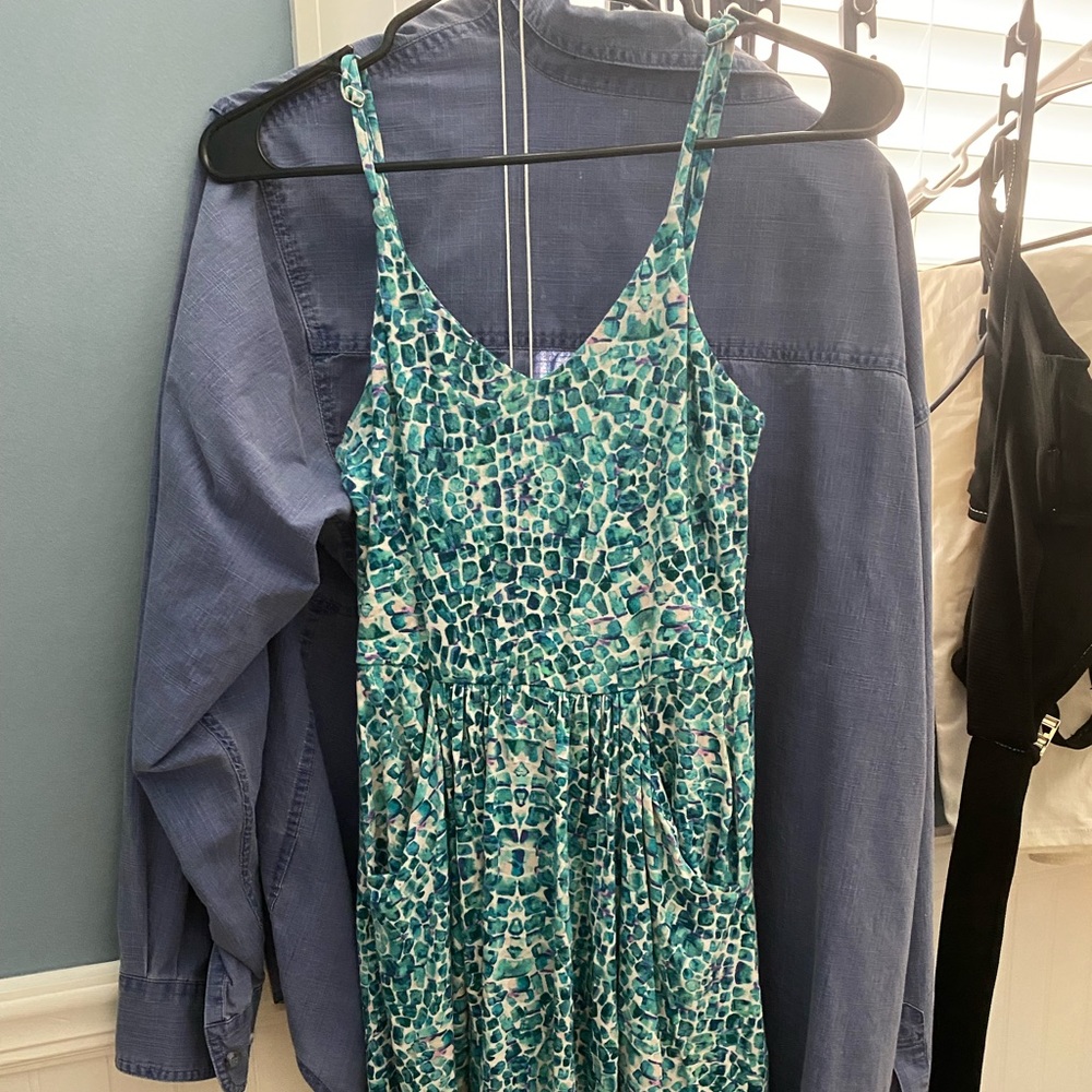 Watercolor Print Dress